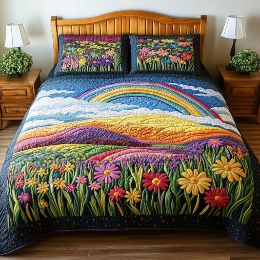 Sunlit Meadows 3-Piece Quilted Bedding Set NCU0DK6034