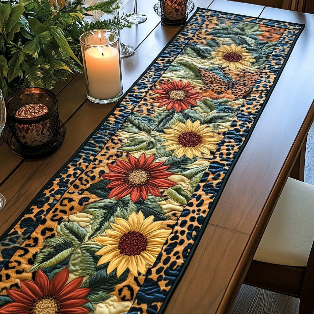 Sunlit Path Quilted Table Runner NCU0VH2280