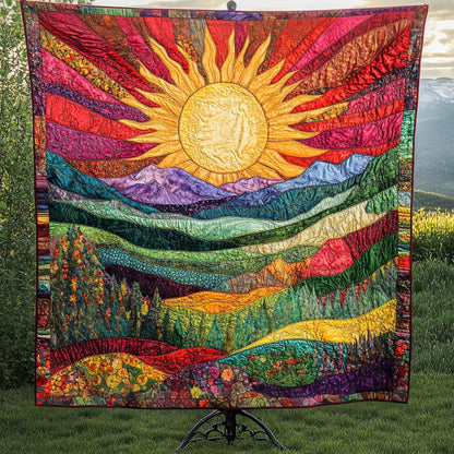 Sunlit Peaks Quilted Blanket NCU0NT4342