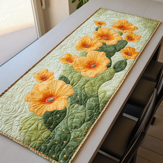 Sunlit Petals Quilted Table Runner NCU0DK6976