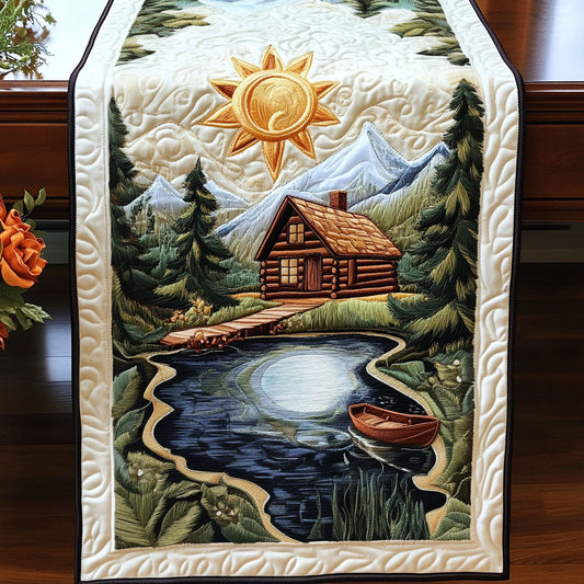 Sunlit Reflection Quilted Table Runner NCU0NT4694