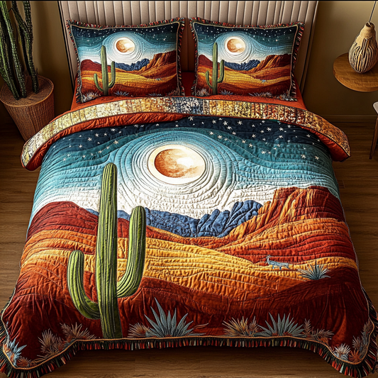Sunlit Sands 3-Piece Quilted Bedding Set NCU0VL2107