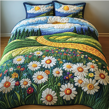 Sunlit Serenity 3-Piece Quilted Bedding Set NCU0DK3788