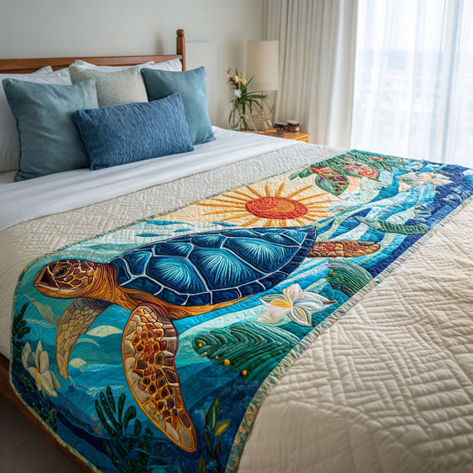 Sunlit Shell Quilted Bed Runner NCU0PT8569