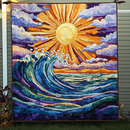 Sunlit Splash Quilted Blanket NCU0NT6531