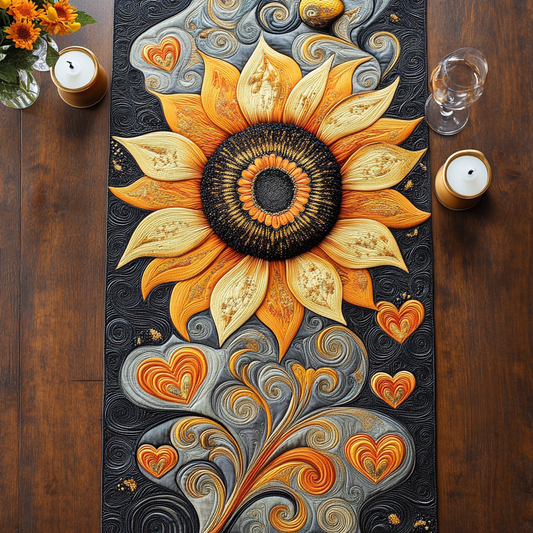 Sunlit Whimsy Quilted Table Runner NCU0VH2379