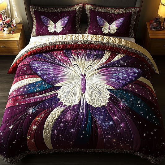Sunlit Wings 3-Piece Quilted Bedding Set NCU0DK5588