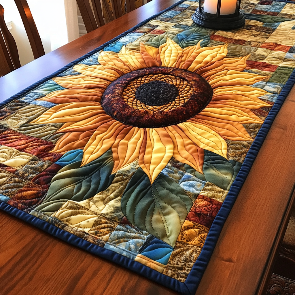 Sunny Bliss Quilted Table Runner NCU0VH146