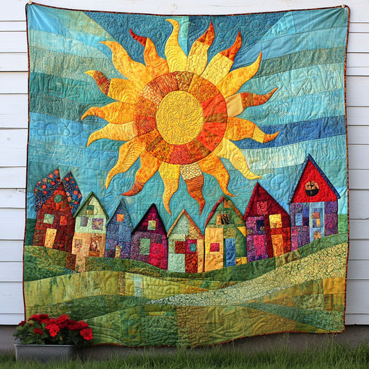 Sunny Blocks Quilted Blanket NCU0NT7131