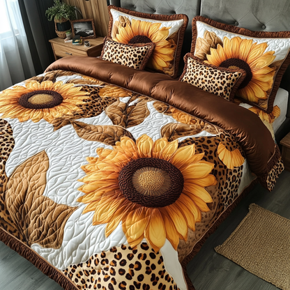 Sunny Bloom 3-Piece Quilted Bedding Set NCU0VL2395