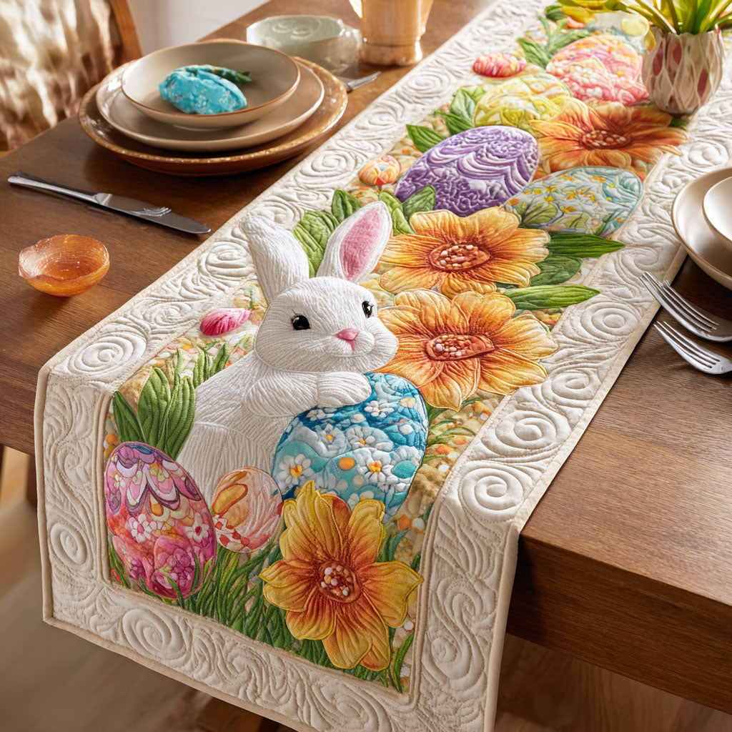 Sunny Bunny Fields Quilted Table Runner NCU0TD2281