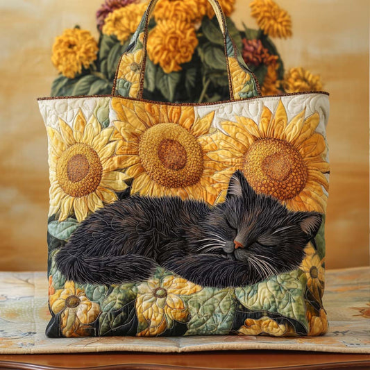 Sunny Cat Quilted Tote Bag NCU0NT10368