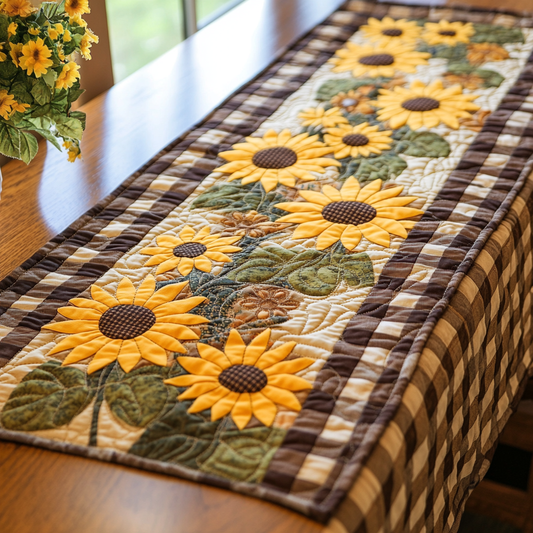 Sunny Charm Quilted Table Runner NCU0DK5783