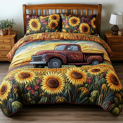 Sunny Drive 3-Piece Quilted Bedding Set NCU0VH4138