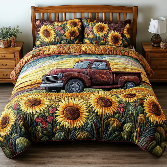 Sunny Drive 3-Piece Quilted Bedding Set NCU0VH4138