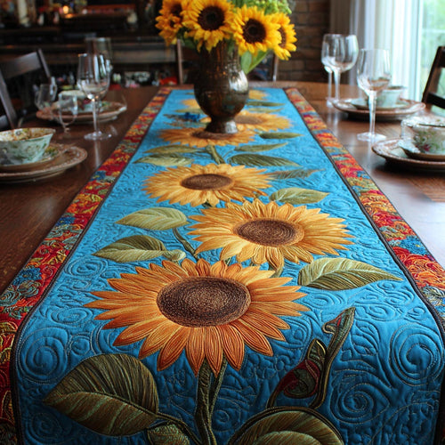 Sunny Fields Quilted Table Runner NCU0DV9435