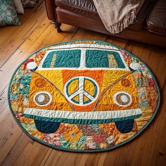 Sunny Freedom Van Quilted Round Mat NCU0NT4196