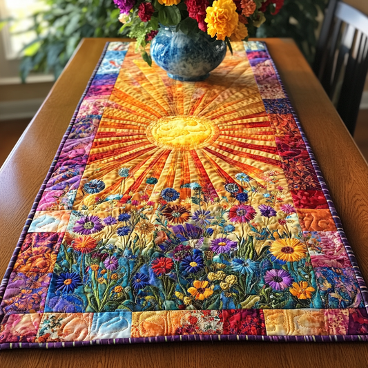 Sunny Garden Quilted Table Runner NCU0VL1663