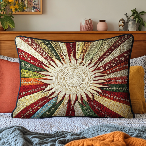 Sunny Glow Quilted Bedding Pillow Case NCU0VL830