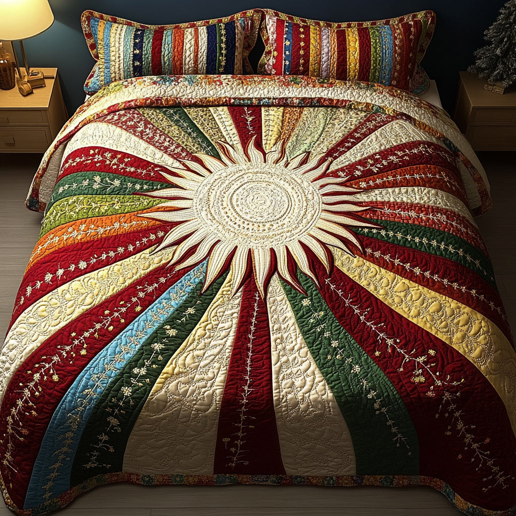 Sunshine 3-Piece Quilted Bedding Set NCU0VT79