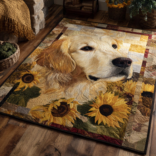 Sunny Golden Retriever Area Rug NCU0HH1525
