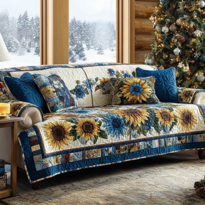 Sunny Grace Quilted Sofa Cover NCU0DV8576