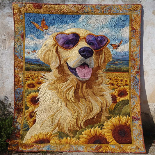 Sunny Heart Quilted Blanket NCU0NT8973