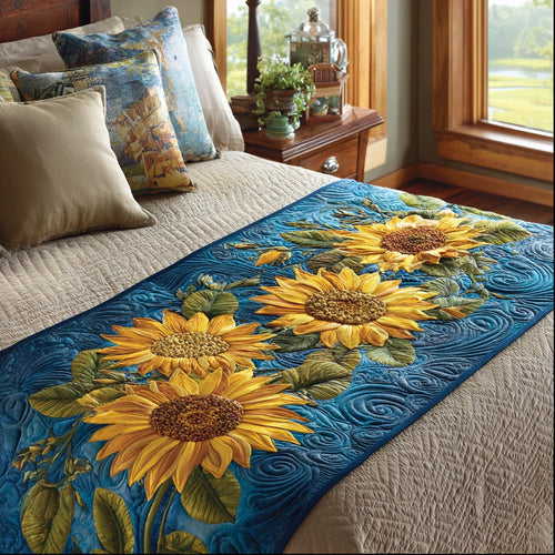 Sunny Meadow Quilted Bed Runner NCU0DV9479