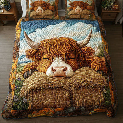 Sunny Meadows 3-Piece Quilted Bedding Set NCU0NT2921