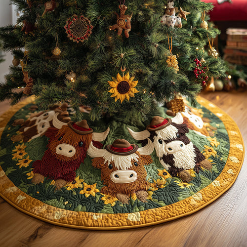 Sunny Moo Crew Christmas Quilted Tree Skirt NCU0TH3688