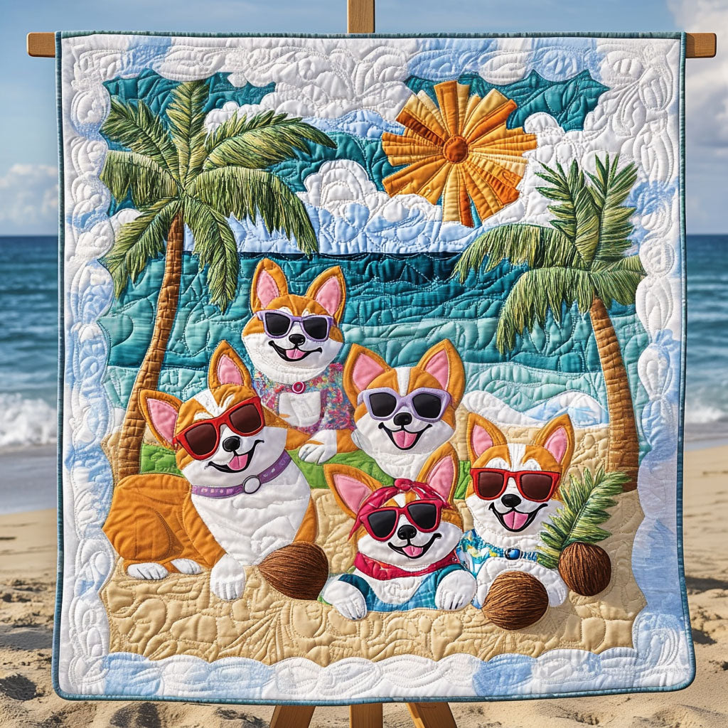 Sunny Paws Paradise Quilted Blanket NCU0PT1459