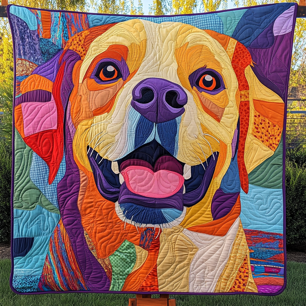 Sunny Paws Portrait Quilted Blanket NCU0DK1522