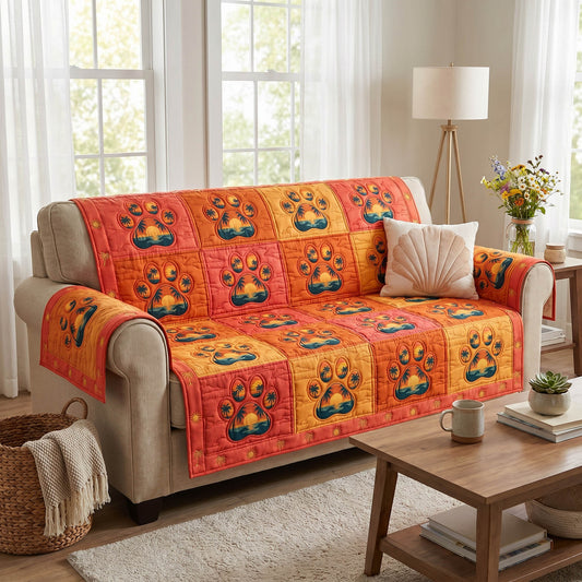 Sunny Paws Quilted Sofa Cover NCU0TD2818