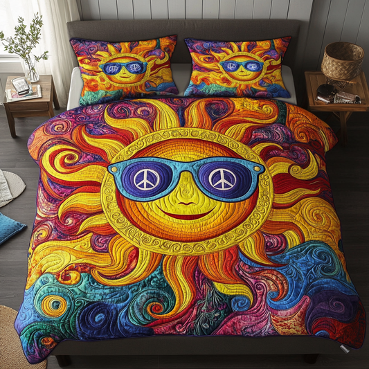 Sunny Peace Quilted Bedding Set NCU0DK6388
