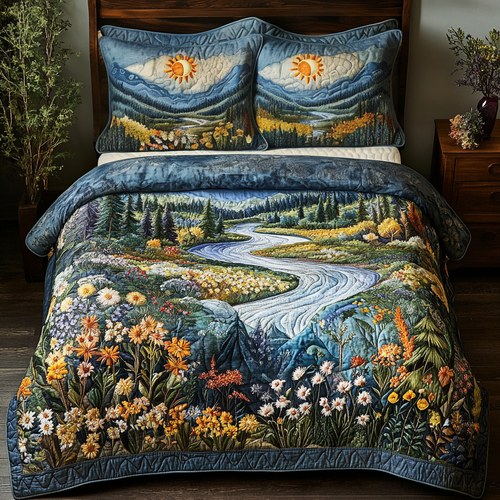Sunny Peaks 3-Piece Quilted Bedding Set NCU0VH4343