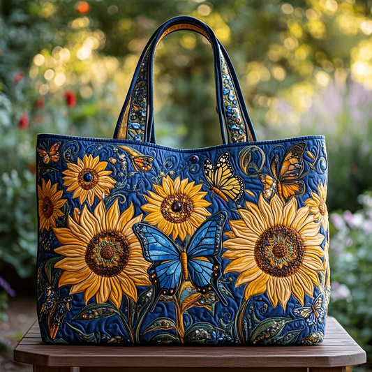 Sunny Petals Quilted Tote Bag NCU0DK9608