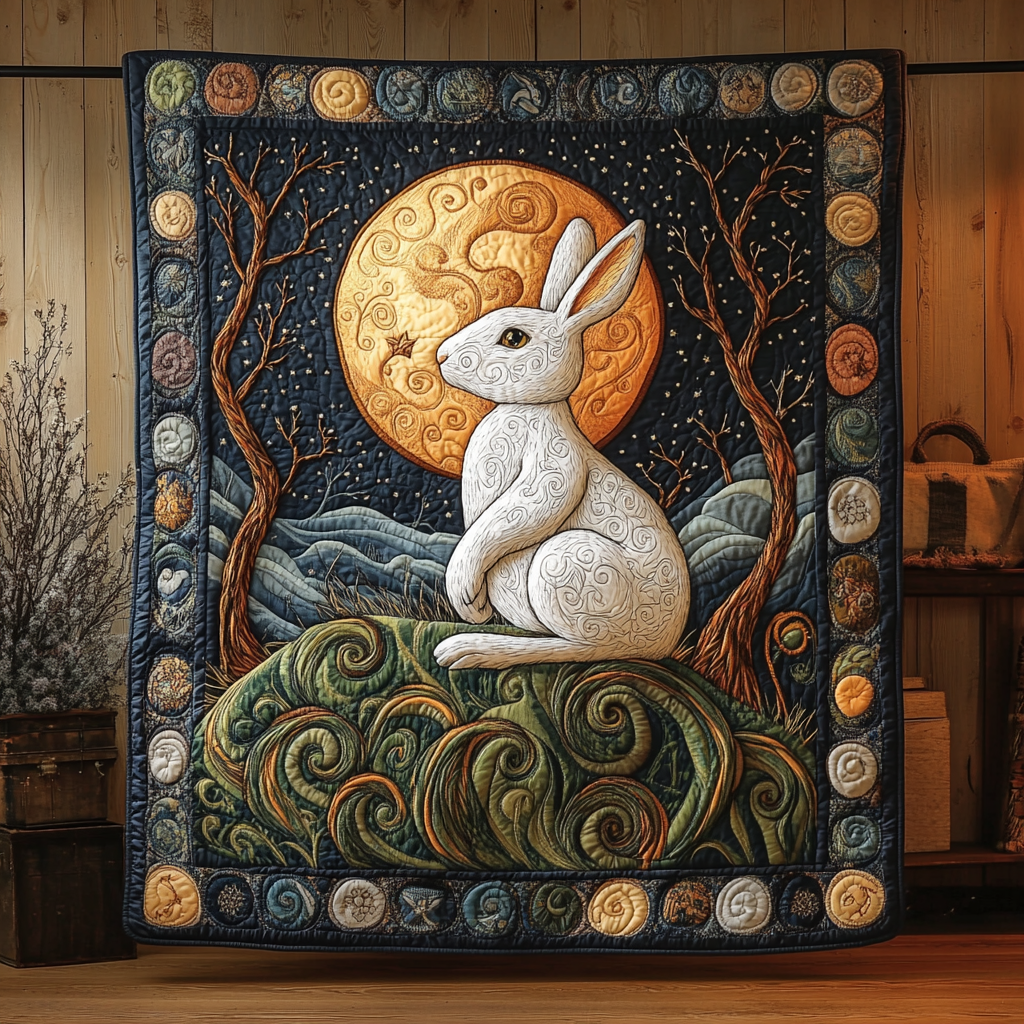 Quilted Rabbit Sunny Rabbit Quilted Blanket NCU0DK9776 – Vantique