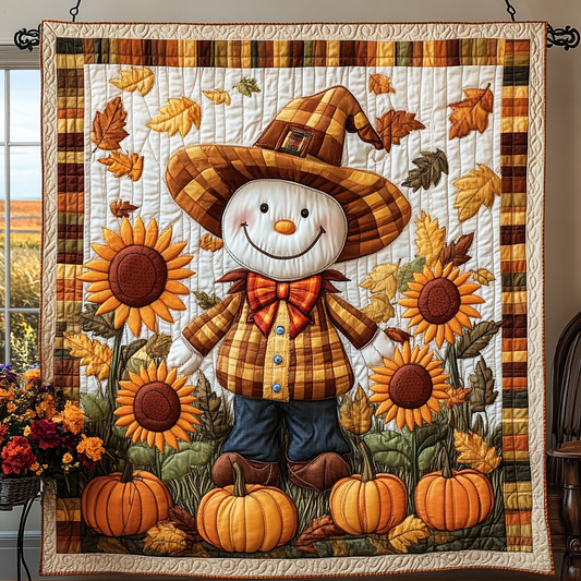 Sunny Scarecrow Quilted Blanket NCU0DK9110