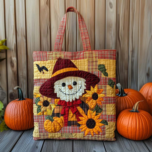 Sunny Scarecrow Quilted Tote Bag NCU0XD051