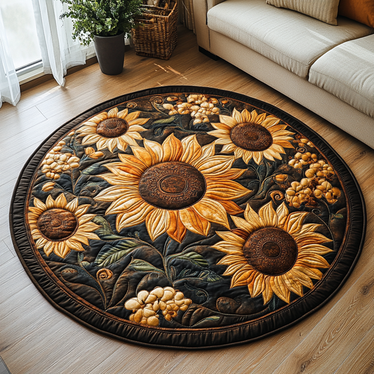 Sunny Serenity Quilted Round Mat NCU0DV3279