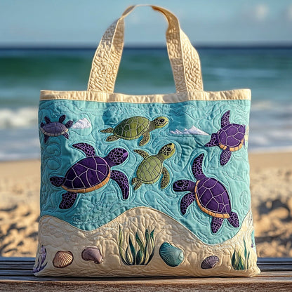 Sunny Shelldon Quilted Tote Bag NCU0PT8322