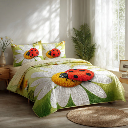 Sunny Spot 3-Piece Quilted Bedding Set NCU0VL3311