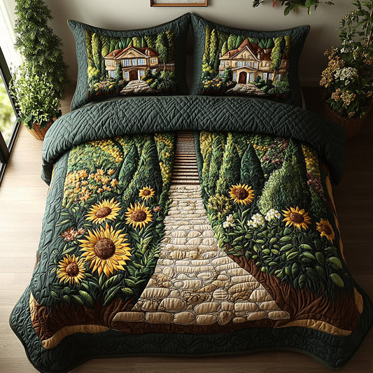 Sunny Trail 3-Piece Quilted Bedding Set NCU0DV6692