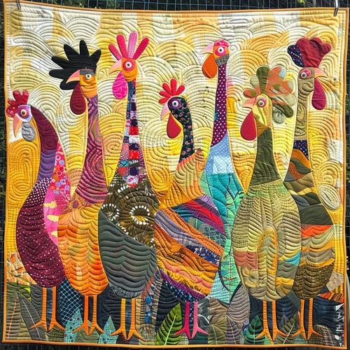 Sunrise Turkeys Quilted Blanket NCU0DK316