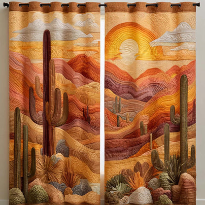 Sunrise Canyon Waves Quilted Curtains NCU0XD1992
