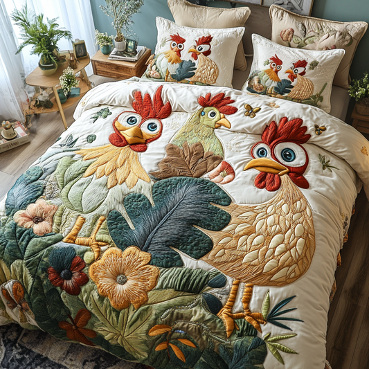 Sunrise Coop 3-Piece Quilted Bedding Set NCU0VH3589