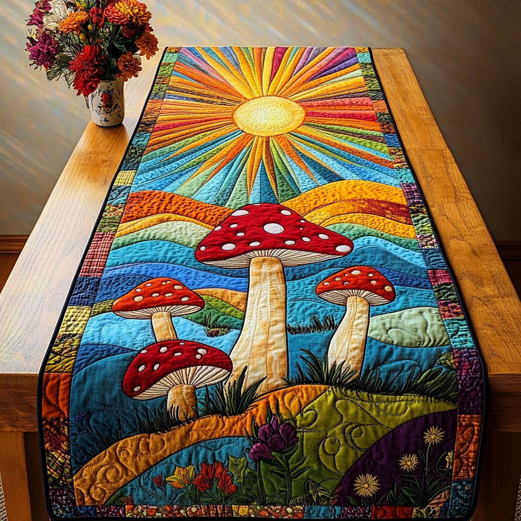 Sunrise Forest Quilted Table Runner NCU0NT3715