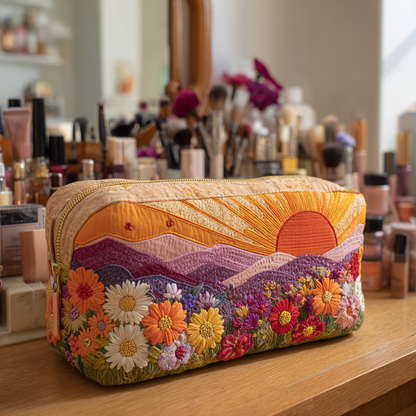 Sunrise Glow Quilted Makeup Bag NCU0DK10296