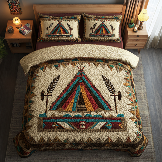 Sunrise Horizon 3-Piece Quilted Bedding Set NCU0DV2567