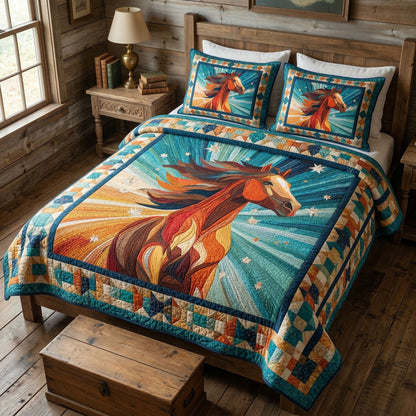 Sunrise Rider 3-Piece Quilted Bedding Set NCU0NT12531